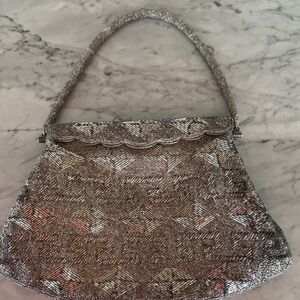 Elegant Silver Women's Handbag